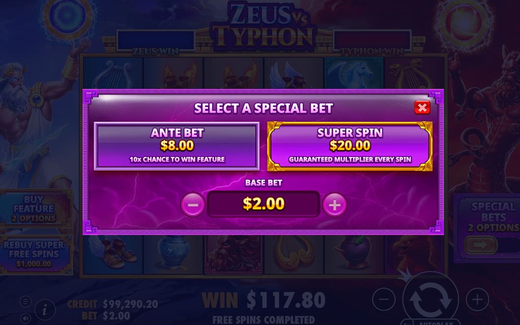 Bonus screen with BONUS symbols on reels 2 to 5