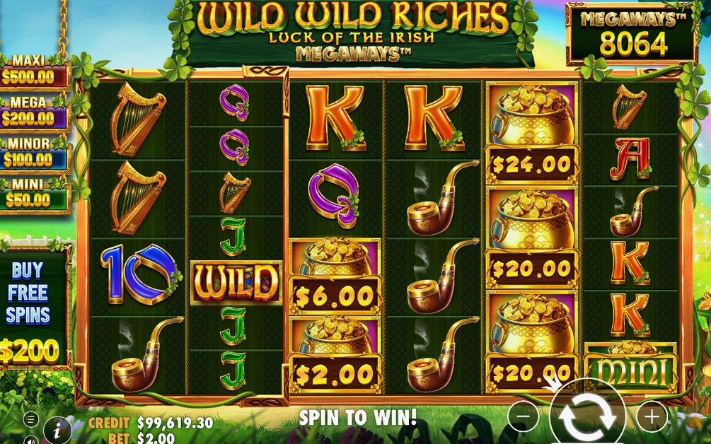 Bonus screen with the Gamble for Free Spins wheel